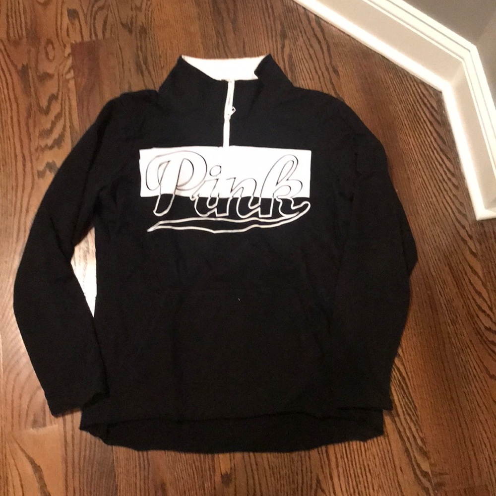 PINK Black Quarter Zip
